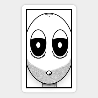 Sleepy depressed face Sticker